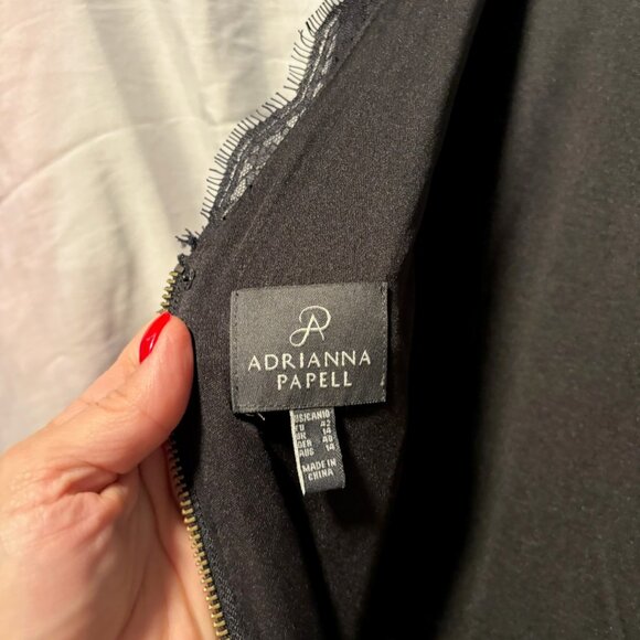 Adrianna Papell Black Lace Dress - Picture 2 of 8